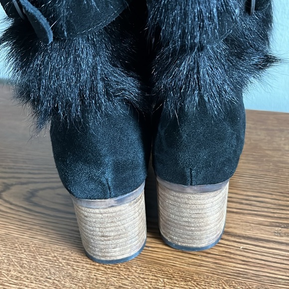 Bearpaw Madeline Women's Heeled Goat Fur Fleece Lined Boot, Women’s Size 7 - Picture 6 of 14